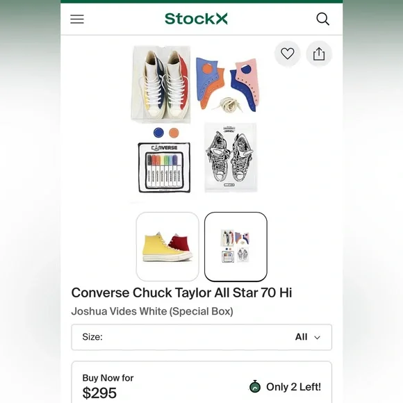 Converse x Joshua Vides Chuck 70 Hi w interchangeable panels - Picture 8 of 8